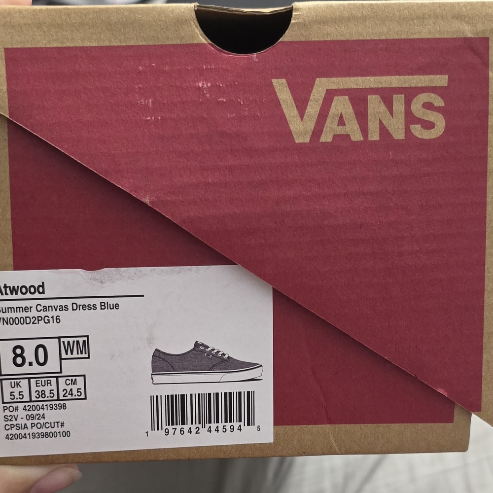 Vans Women's Gray Canvas Sneakers - Picture 9 of 9